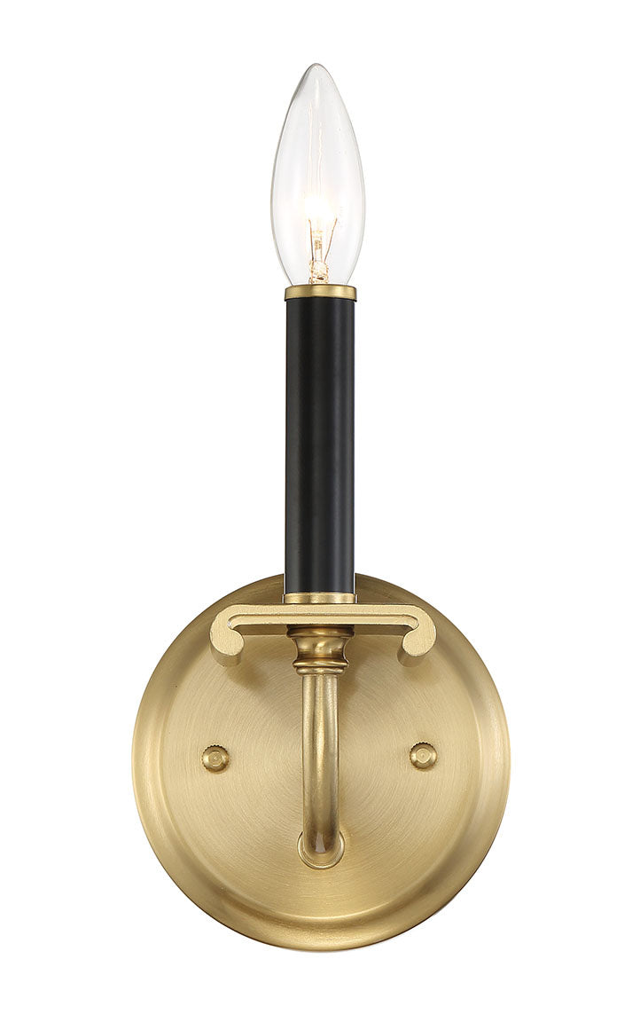 Craftmade Stanza 54861-FBSB Wall Sconce Light - Flat Black/Satin Brass