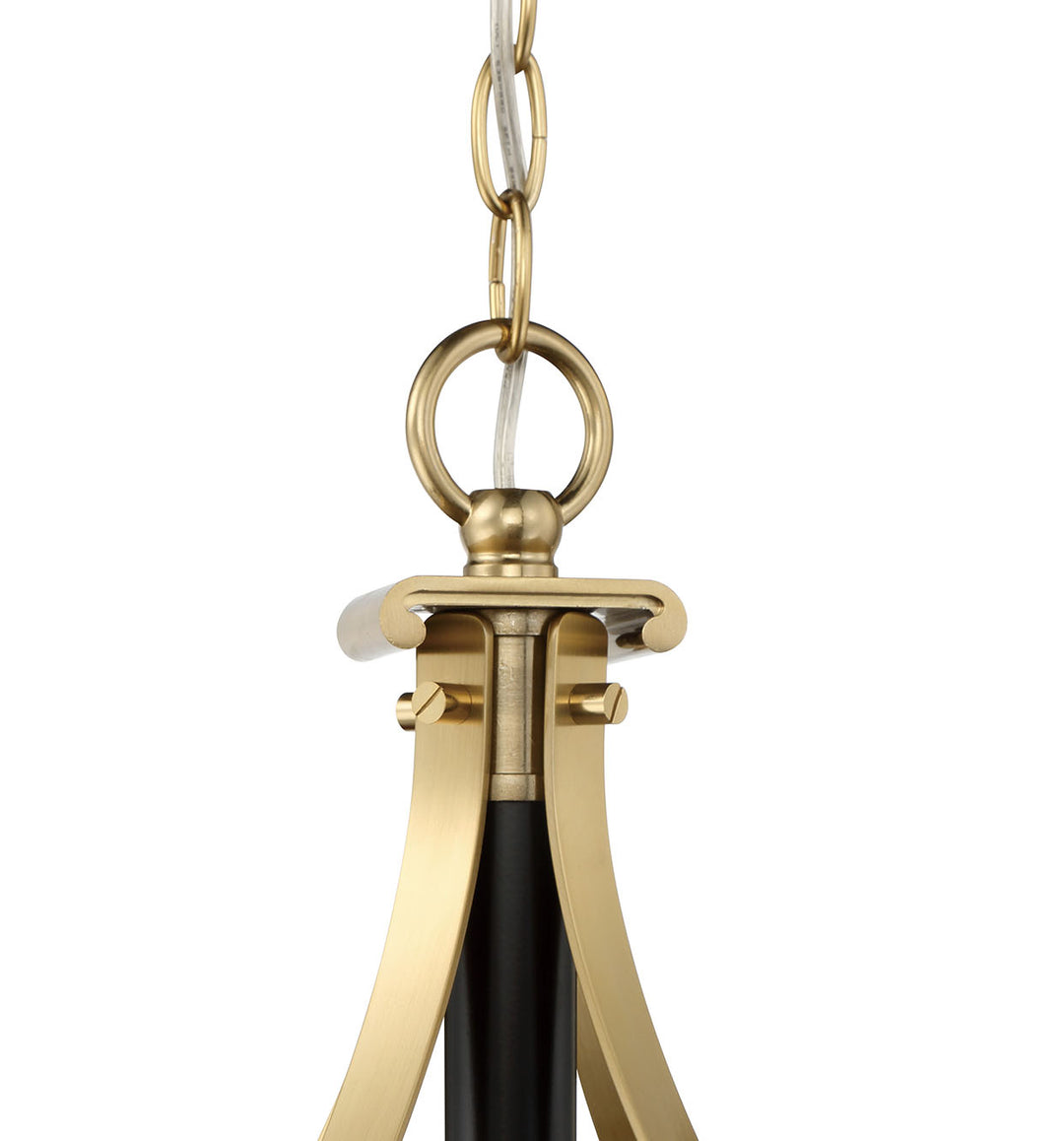 Craftmade Stanza 54896-FBSB Chandelier Light - Flat Black/Satin Brass