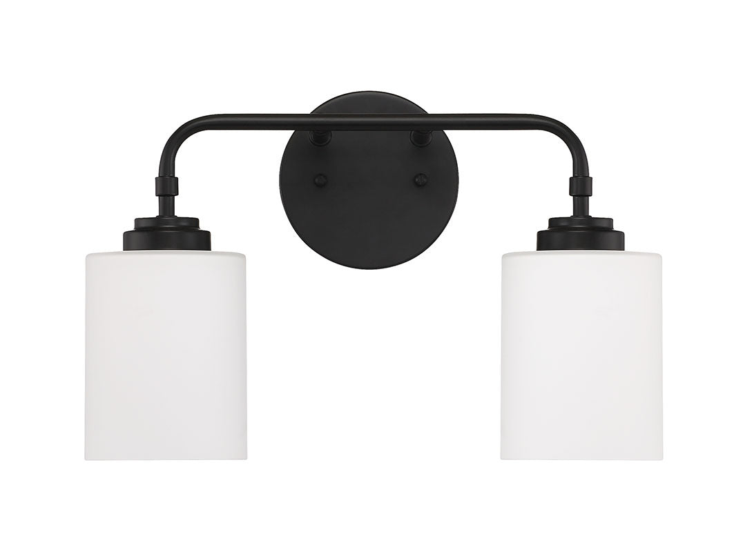 Craftmade Stowe 56002-FB Bath Vanity Light 15 in. wide - Flat Black