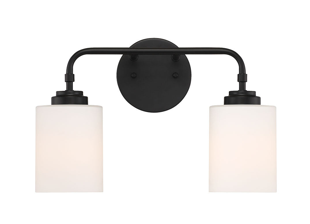 Craftmade Stowe 56002-FB Bath Vanity Light 15 in. wide - Flat Black