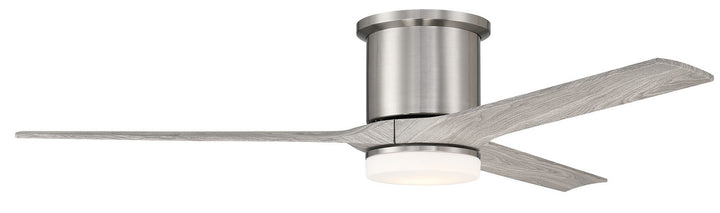 Craftmade Burke BRK60BNK3 Ceiling Fan 60 - Brushed Polished Nickel, Greywood/Greywood/