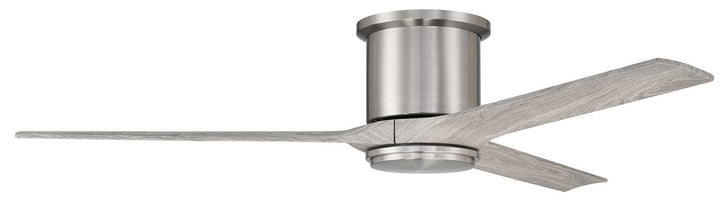 Craftmade Burke BRK60BNK3 Ceiling Fan 60 - Brushed Polished Nickel, Greywood/Greywood/