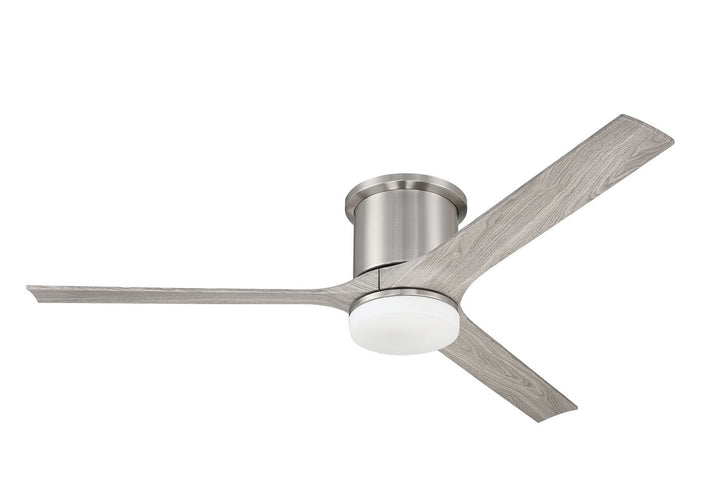 Craftmade Burke BRK60BNK3 Ceiling Fan 60 - Brushed Polished Nickel, Greywood/Greywood/