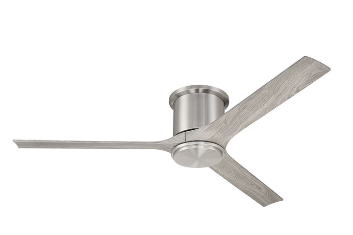 Craftmade Burke BRK60BNK3 Ceiling Fan 60 - Brushed Polished Nickel, Greywood/Greywood/