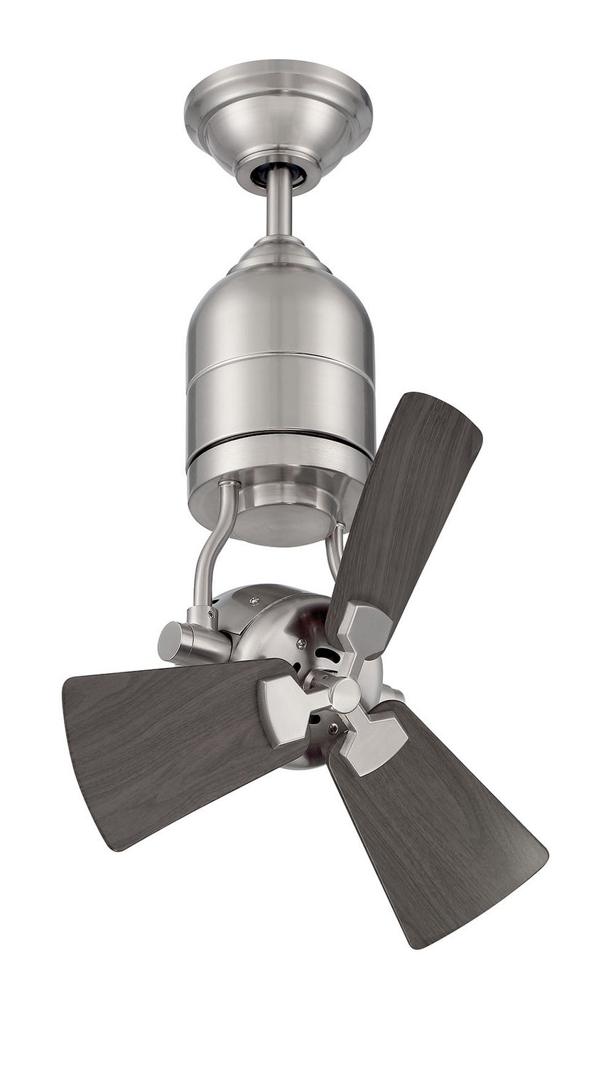 Craftmade Bellows Uno BW318PN3 Ceiling Fan 18 - Painted Nickel, Greywood/Greywood/