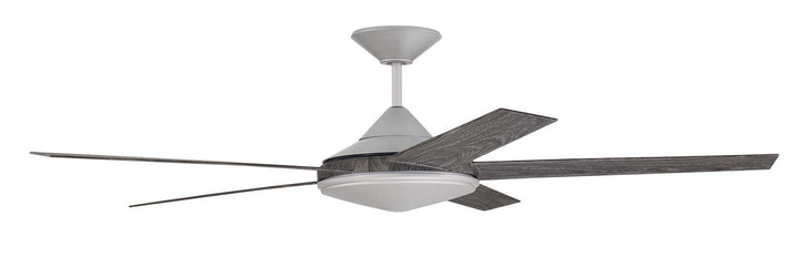 Craftmade Delaney DLY60PN5 Ceiling Fan 60 - Painted Nickel, Greywood/Greywood/