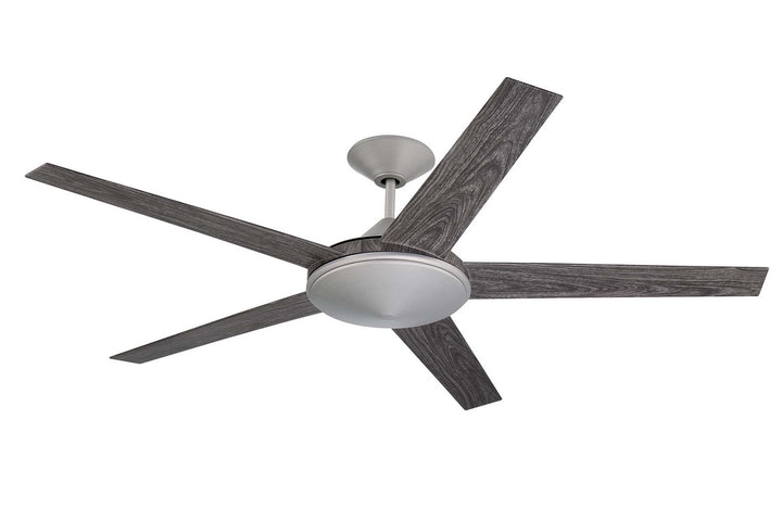 Craftmade Delaney DLY60PN5 Ceiling Fan 60 - Painted Nickel, Greywood/Greywood/