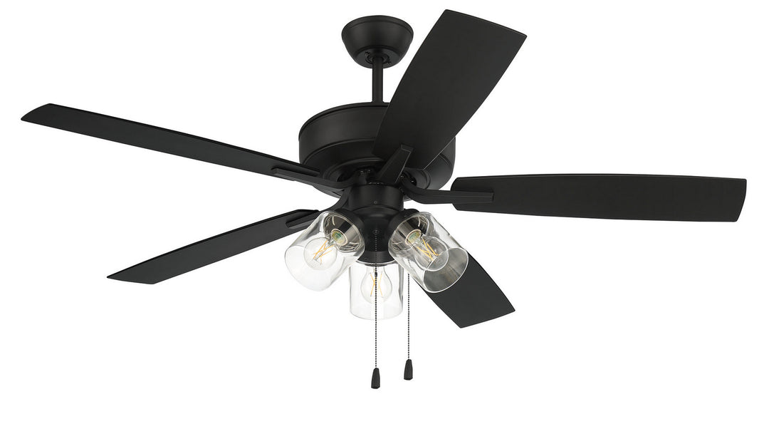 Craftmade Outdoor Pro Plus 104 OP104FB5 Ceiling Fan 52 - Flat Black, Flat Black/Flat Black/