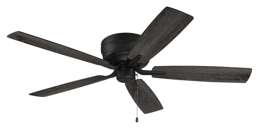 Craftmade Pro Plus Hugger 52 PPH52FB5 Ceiling Fan 52 - Flat Black, Flat Black/Greywood/