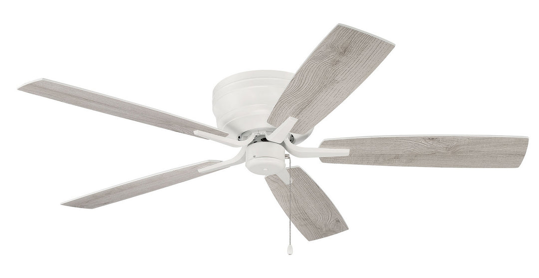 Craftmade Pro Plus Hugger 52 PPH52W5 Ceiling Fan 52 - White, White/Washed Oak/