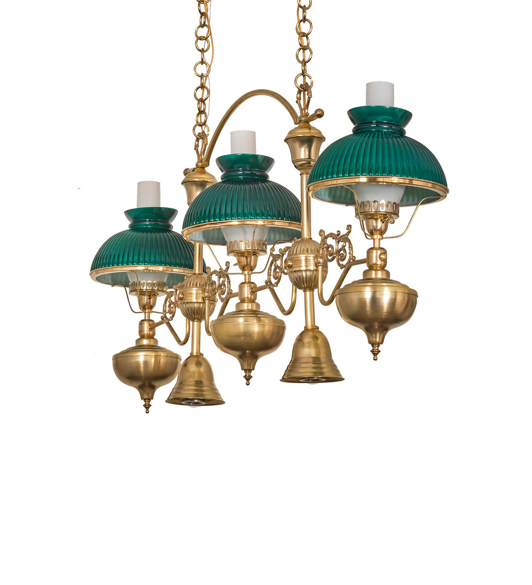 Meyda Tiffany Sunbury 247597 Pendant Light - Craftsman Brown, Natural Brass