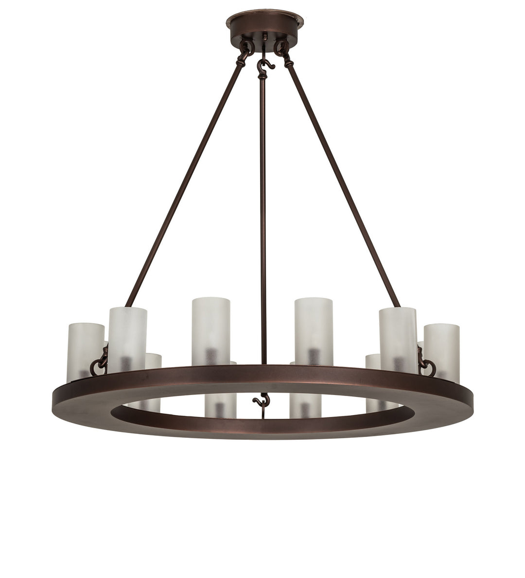 Meyda Tiffany Loxley 247663 Chandelier Light - Mahogany Bronze