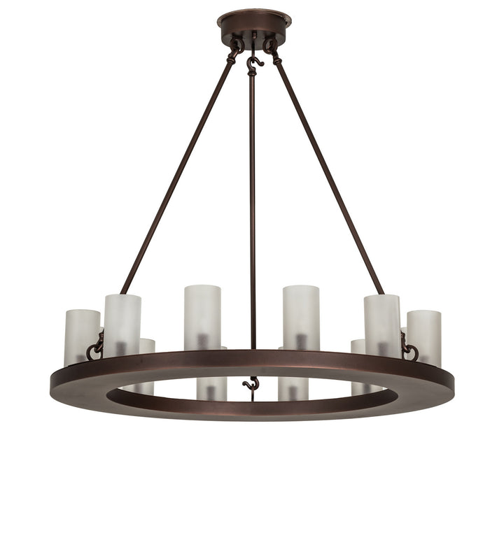 Meyda Tiffany Loxley 247663 Chandelier Light - Mahogany Bronze
