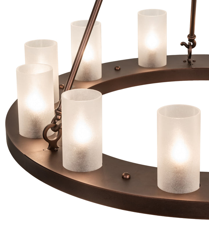 Meyda Tiffany Loxley 247663 Chandelier Light - Mahogany Bronze