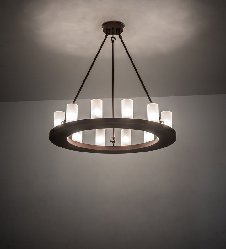 Meyda Tiffany Loxley 247663 Chandelier Light - Mahogany Bronze