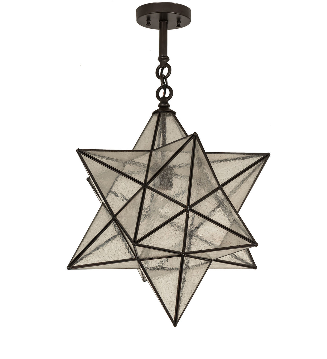 Meyda Tiffany Moravian Star 249905 Pendant Light - Craftsman Brown
