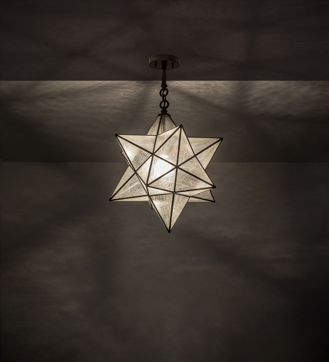 Meyda Tiffany Moravian Star 249905 Pendant Light - Craftsman Brown