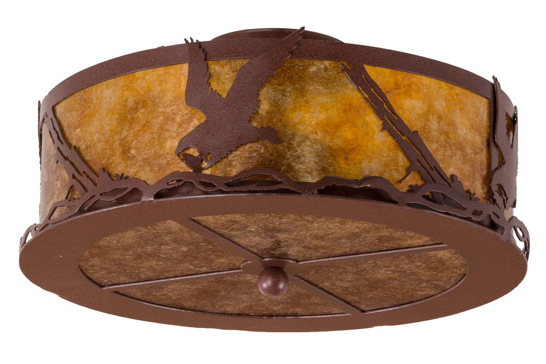 Meyda Tiffany Strike Of The Eagle 250694 Ceiling Light - Red Rust