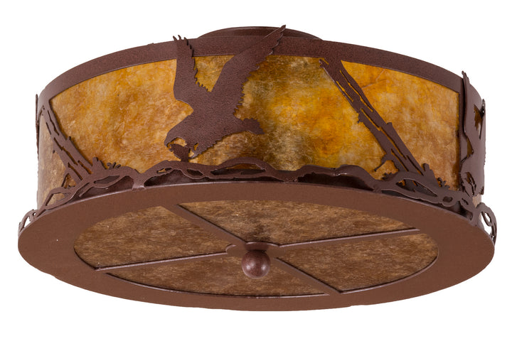 Meyda Tiffany Strike Of The Eagle 250694 Ceiling Light - Red Rust