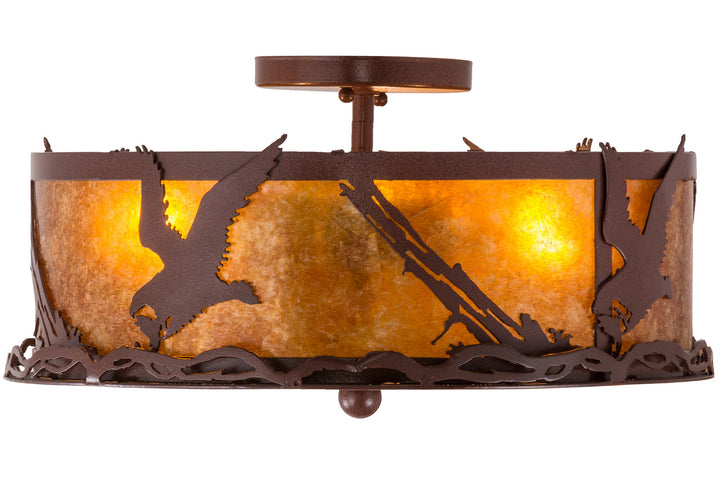 Meyda Tiffany Strike Of The Eagle 250694 Ceiling Light - Red Rust