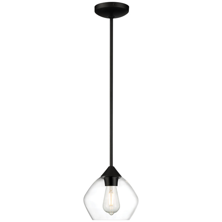 Access Vintage 28103LEDDLP-MBL/CLR Pendant Light - Matte Black