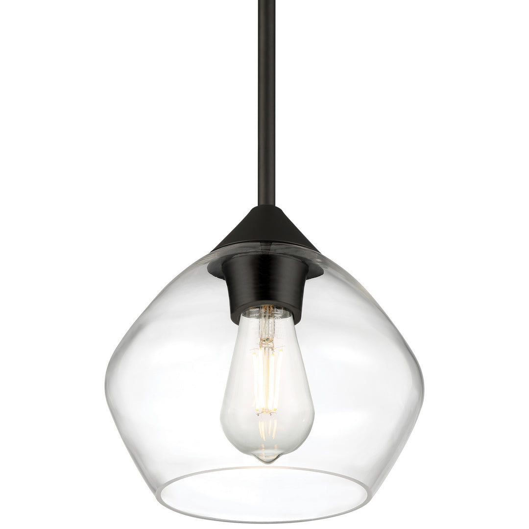 Access Vintage 28103LEDDLP-MBL/CLR Pendant Light - Matte Black