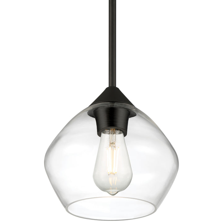 Access Vintage 28103LEDDLP-MBL/CLR Pendant Light - Matte Black