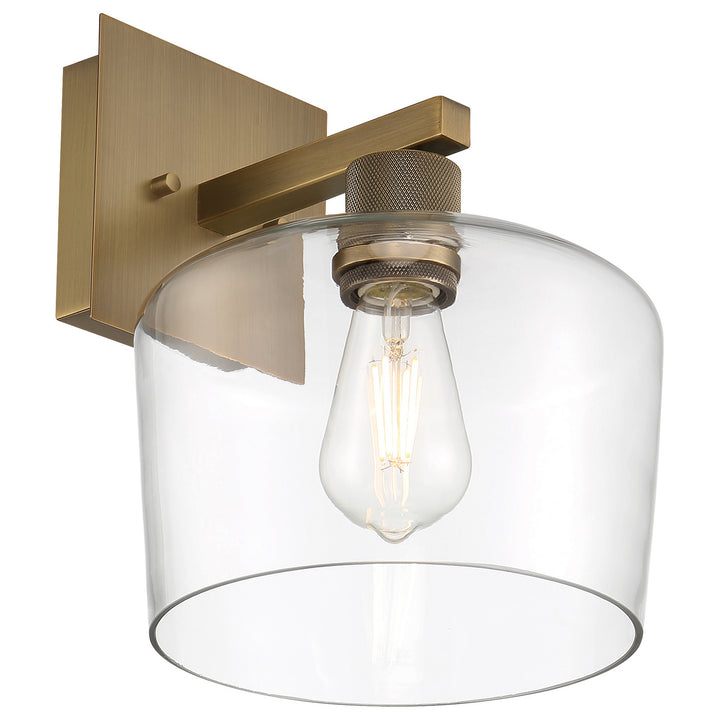 Access Port Nine Chardonnay 63144LEDDLP-ABB/CLR Wall Sconce Light - Antique Brushed Brass