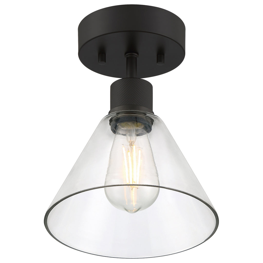 Access Port Nine Martini 63146LEDDLP-MBL/CLR Ceiling Light - Matte Black