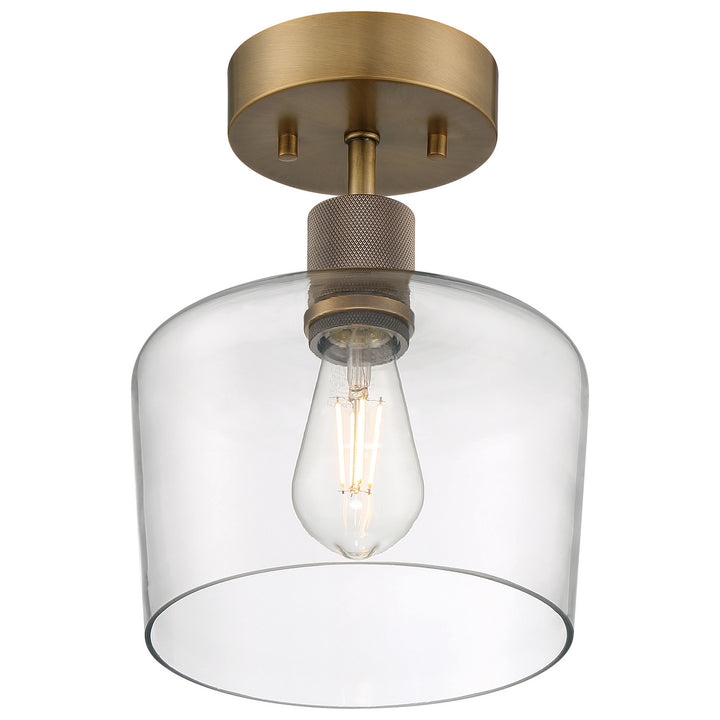 Access Port Nine Chardonnay 63147LEDDLP-ABB/CLR Ceiling Light - Antique Brushed Brass