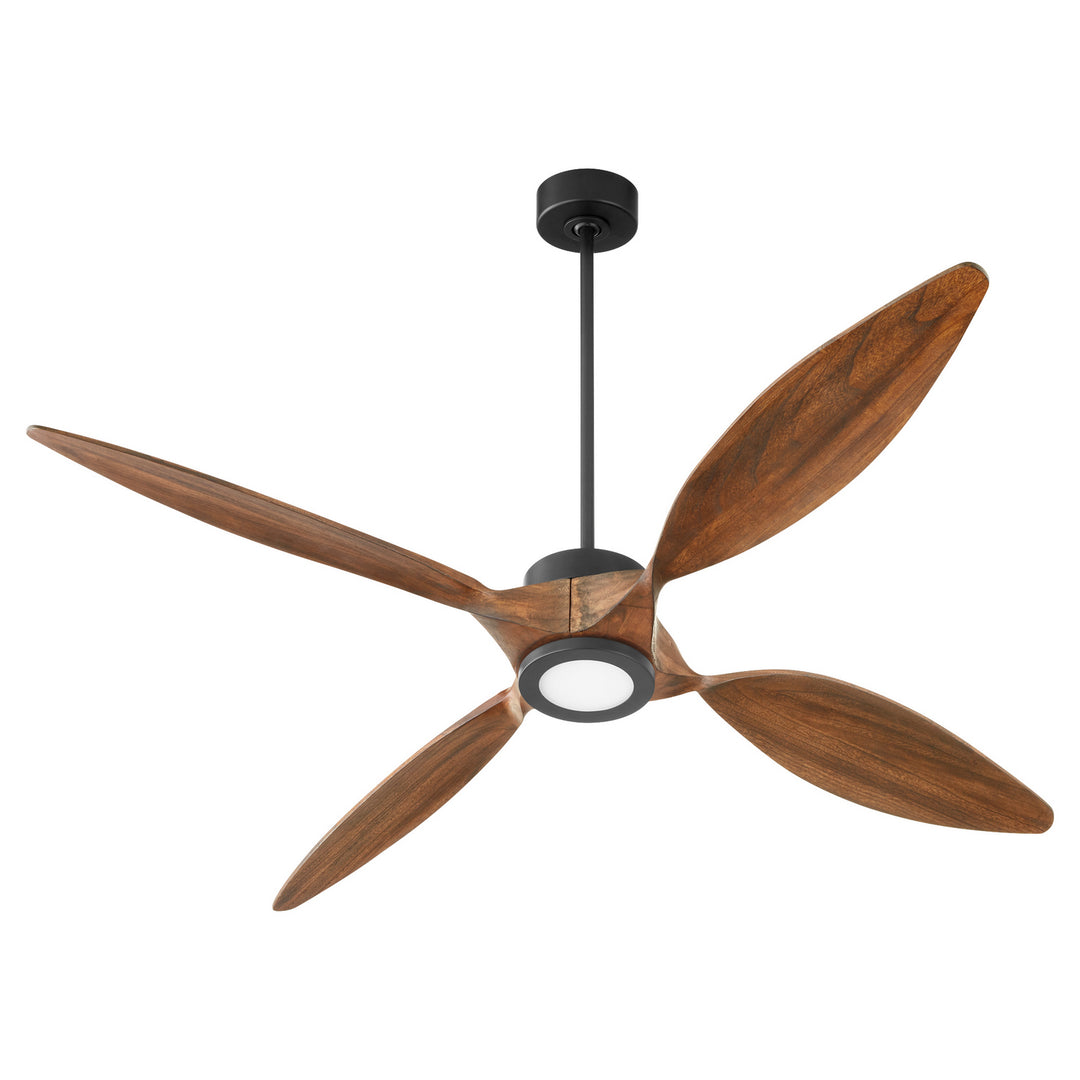 Quorum Papillon 28664-59 Ceiling Fan - Matte Black, Walnut