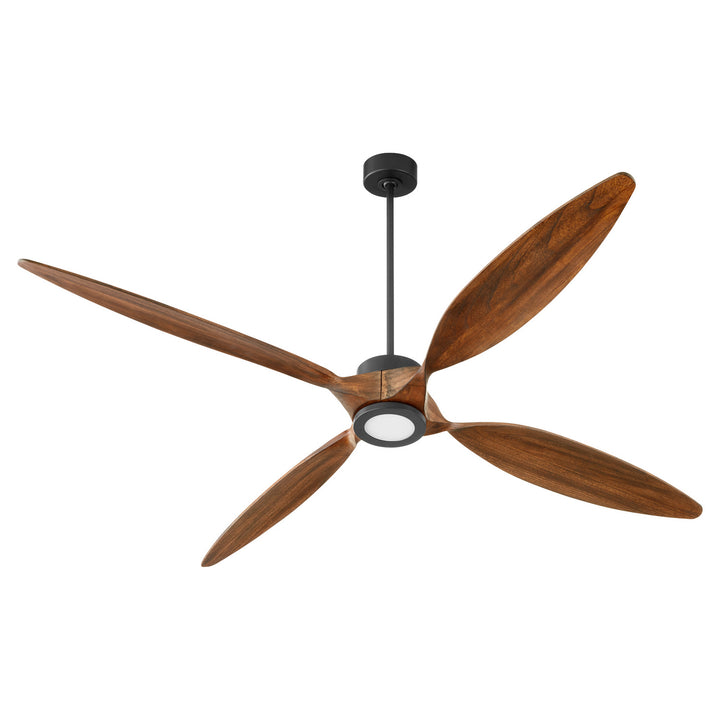 Quorum Papillon 28804-59 Ceiling Fan - Matte Black, Walnut