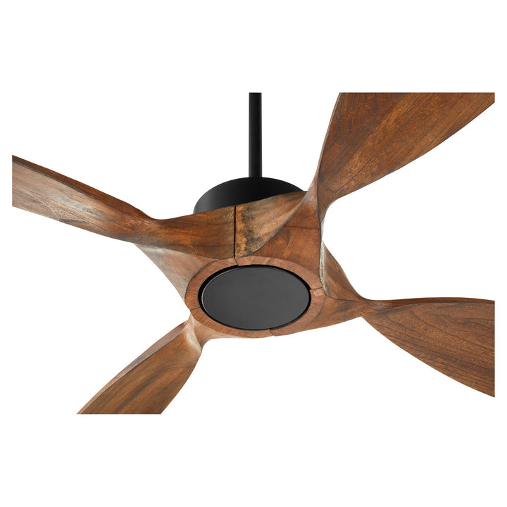 Quorum Papillon 28804-59 Ceiling Fan - Matte Black, Walnut