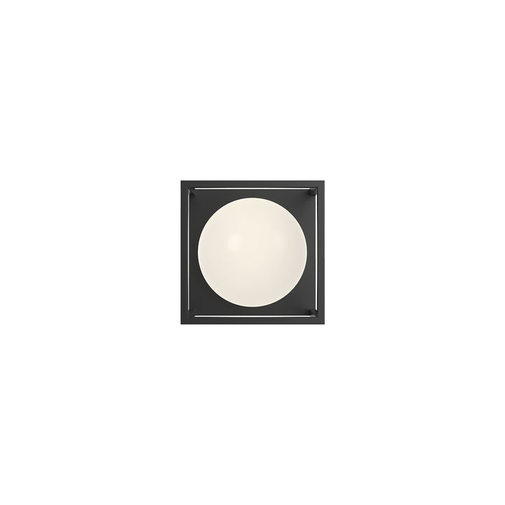 Alora Mood amelia VL519106MBOP Bath Vanity Light 10 in. wide - Matte Black/Opal Matte Glass