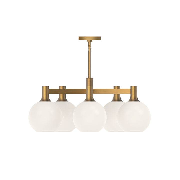 Alora Mood castilla CH506129AGOP Chandelier Light - Aged Gold/Opal Matte Glass