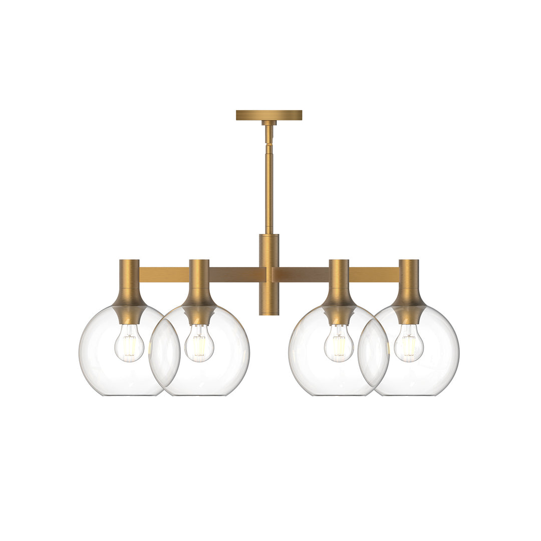 Alora Mood castilla CH506230AGCL Chandelier Light - Aged Gold/Clear Glass