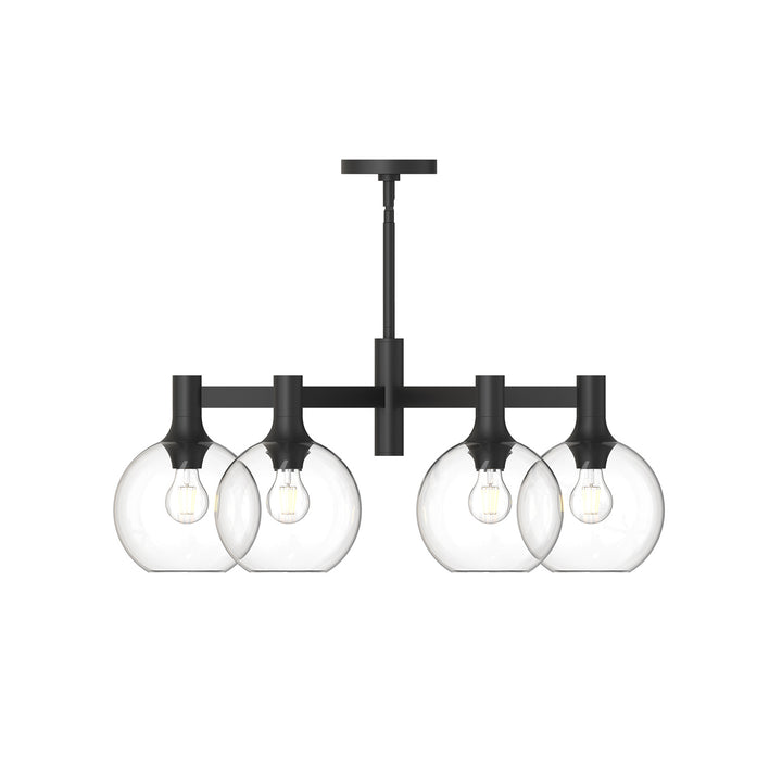 Alora Mood castilla CH506230MBCL Chandelier Light - Clear Glass/Matte Black