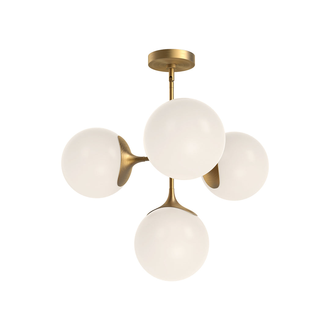 Alora Mood nouveau CH505426AGOP Chandelier Light - Aged Gold/Opal Matte Glass