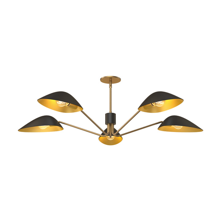 Alora Mood oscar PD550545MBAG Pendant Light - Aged Gold/Matte Black