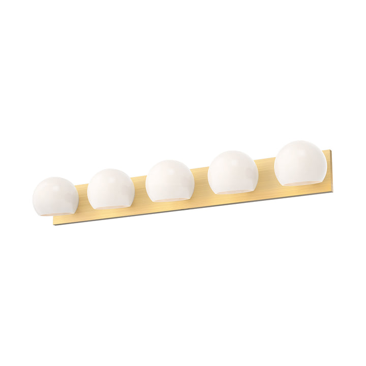 Alora Mood willow VL548540BGOP Bath Vanity Light 11 in. wide - Brushed Gold/Opal Matte Glass