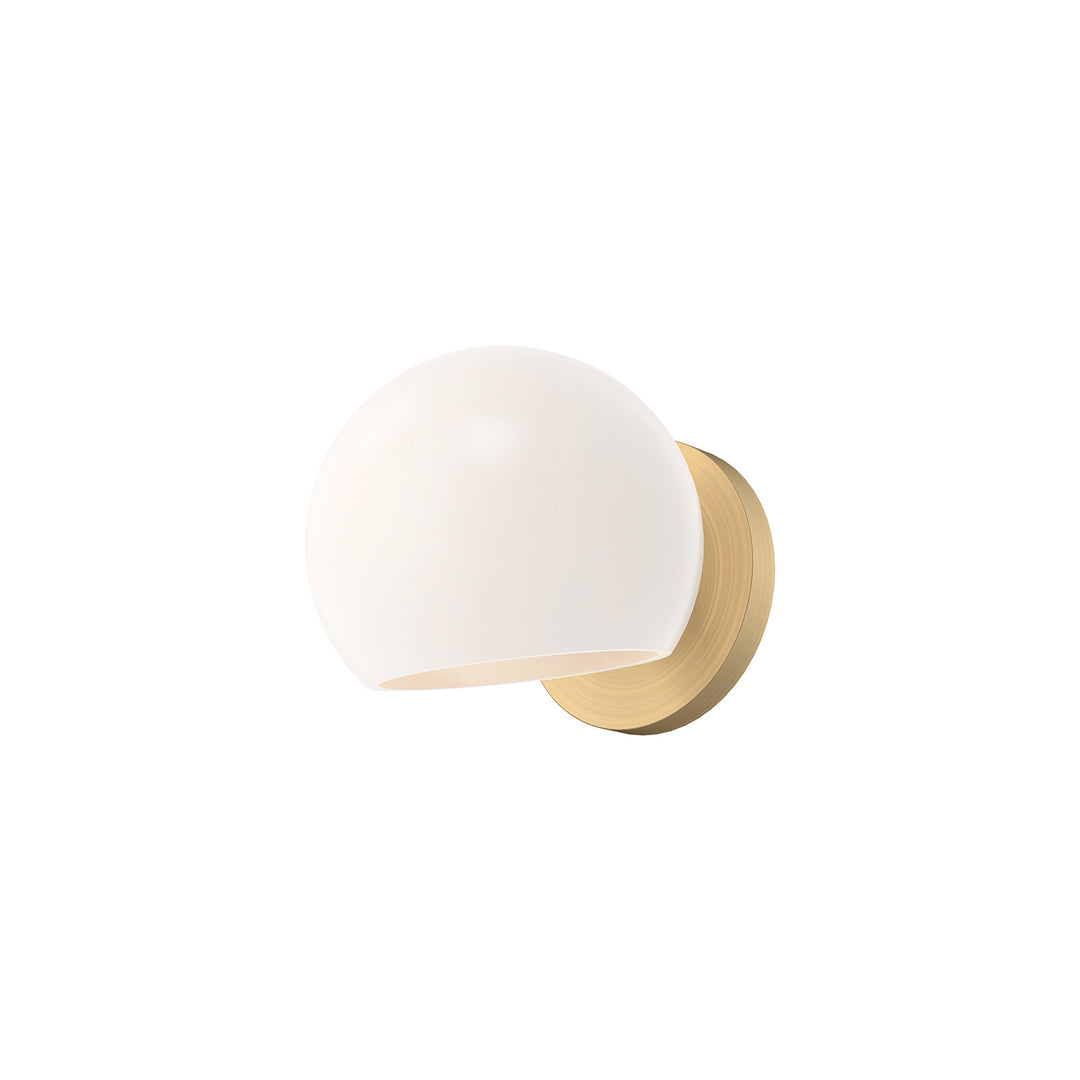 Alora Mood willow WV548006BGOP Wall Light - Brushed Gold/Opal Matte Glass