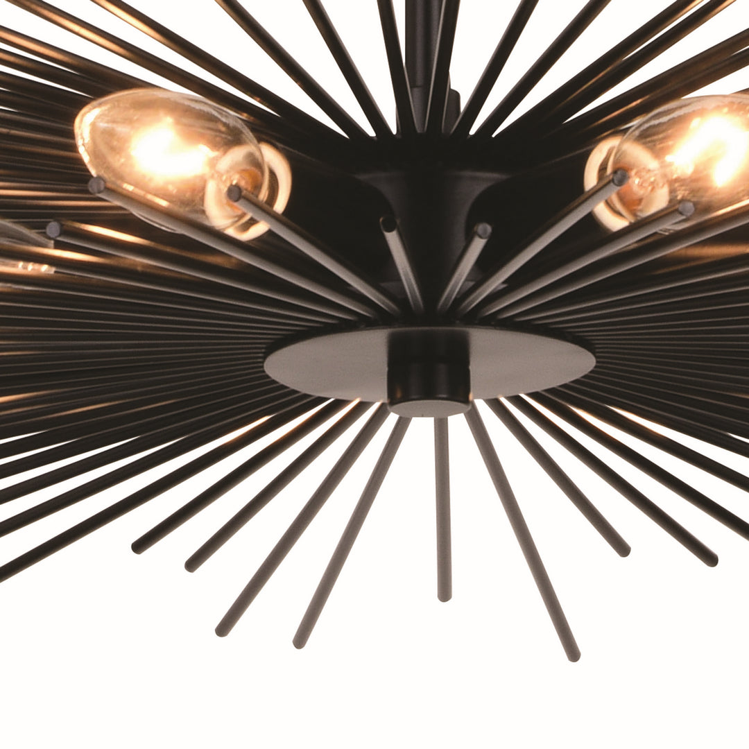 Vaxcel Nikko C0256 Chandelier Light - Matte Black