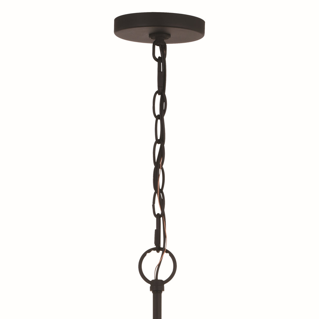 Vaxcel Annabelle H0265 Chandelier Light - Matte Black and Brushed Walnut