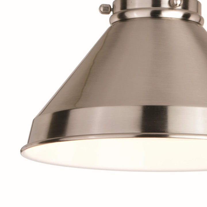 Vaxcel Lighting W0397 Alexis One Light Swing Arm Wall Light Lamp Pewter, Nickel, Silver