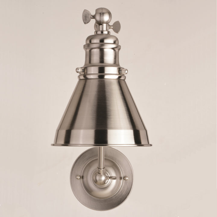 Vaxcel Lighting W0399 Alexis One Light Swing Arm Wall Light Lamp Pewter, Nickel, Silver