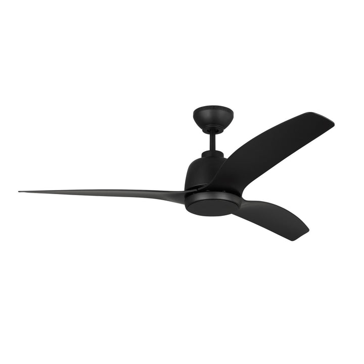 Visual Comfort Fan Avila Coastal 54 LED 3AVLCR54MBKD Ceiling Fan - Midnight Black, Midnight Black/Midnight Black/