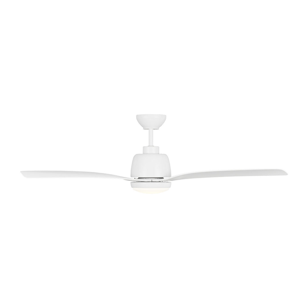 Visual Comfort Fan Avila Coastal 54 LED 3AVLCR54RZWD Ceiling Fan - Matte White, Matte White/Matte White/