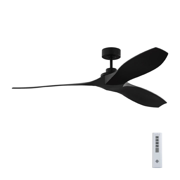 Visual Comfort Fan Collins Coastal 60 Smart 3CLNCSM60MBK Ceiling Fan - Midnight Black, Midnight Black/Midnight Black/