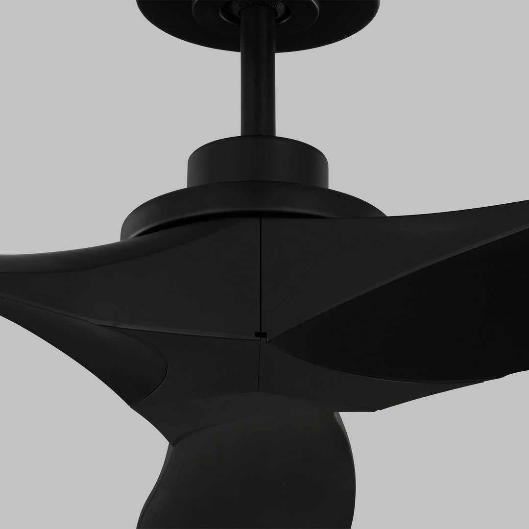 Visual Comfort Fan Collins Coastal 60 Smart 3CLNCSM60MBK Ceiling Fan - Midnight Black, Midnight Black/Midnight Black/