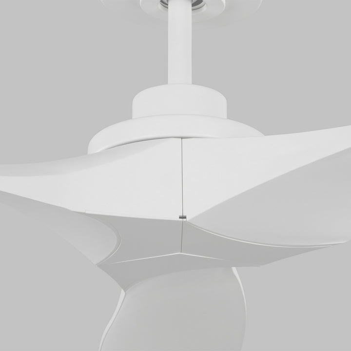 Visual Comfort Fan Collins Coastal 60 Smart 3CLNCSM60RZW Ceiling Fan - Matte White, Matte White/Matte White/